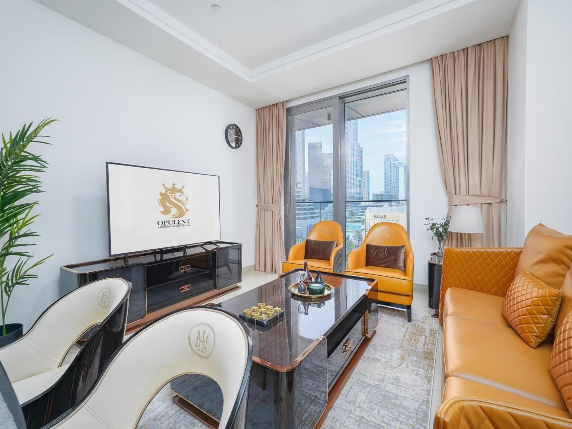 Luxurious Stylish Apartments Across Dubai Mall Burj Khalifa City Views Exteriör bild