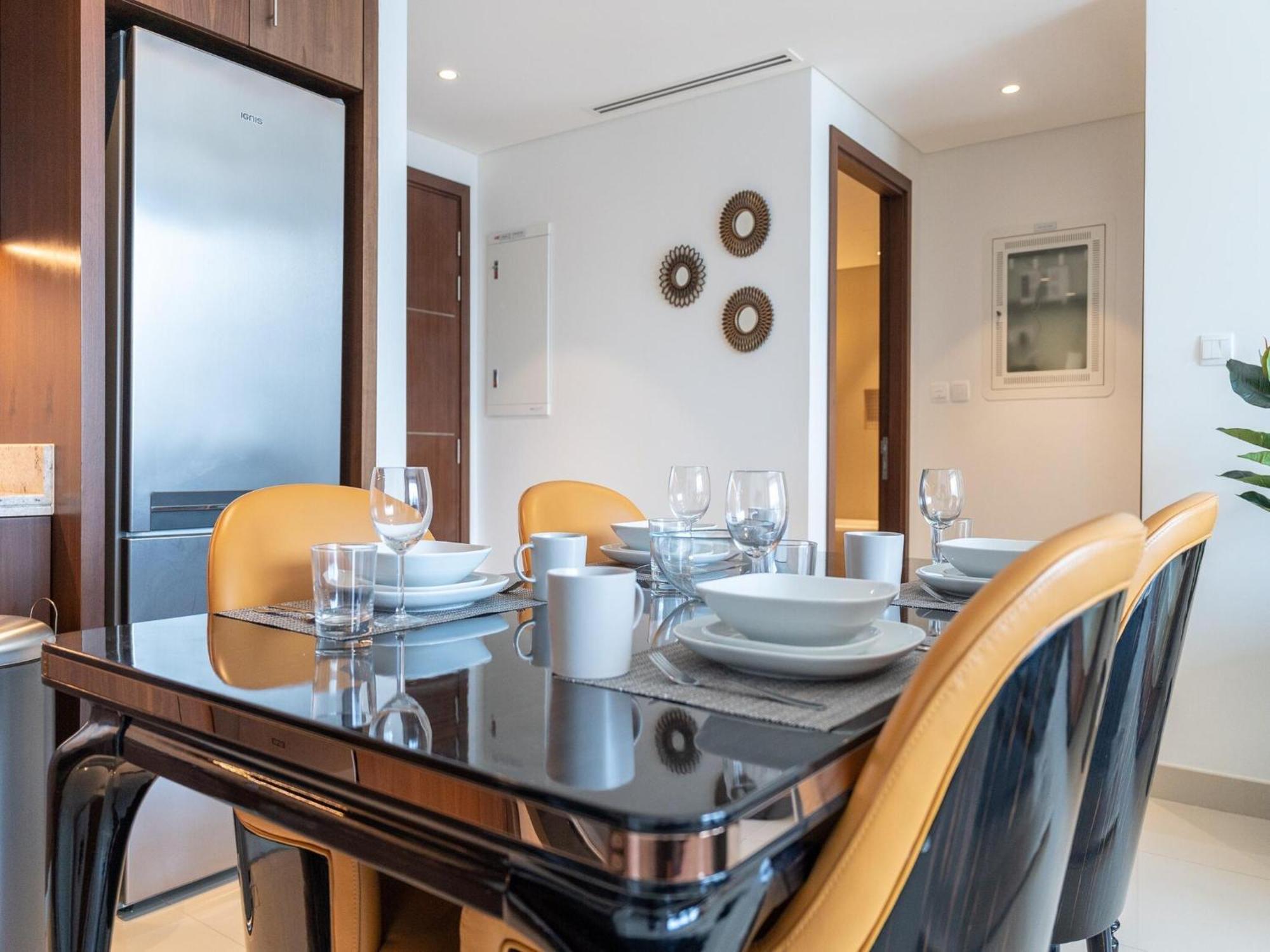 Luxurious Stylish Apartments Across Dubai Mall Burj Khalifa City Views Exteriör bild