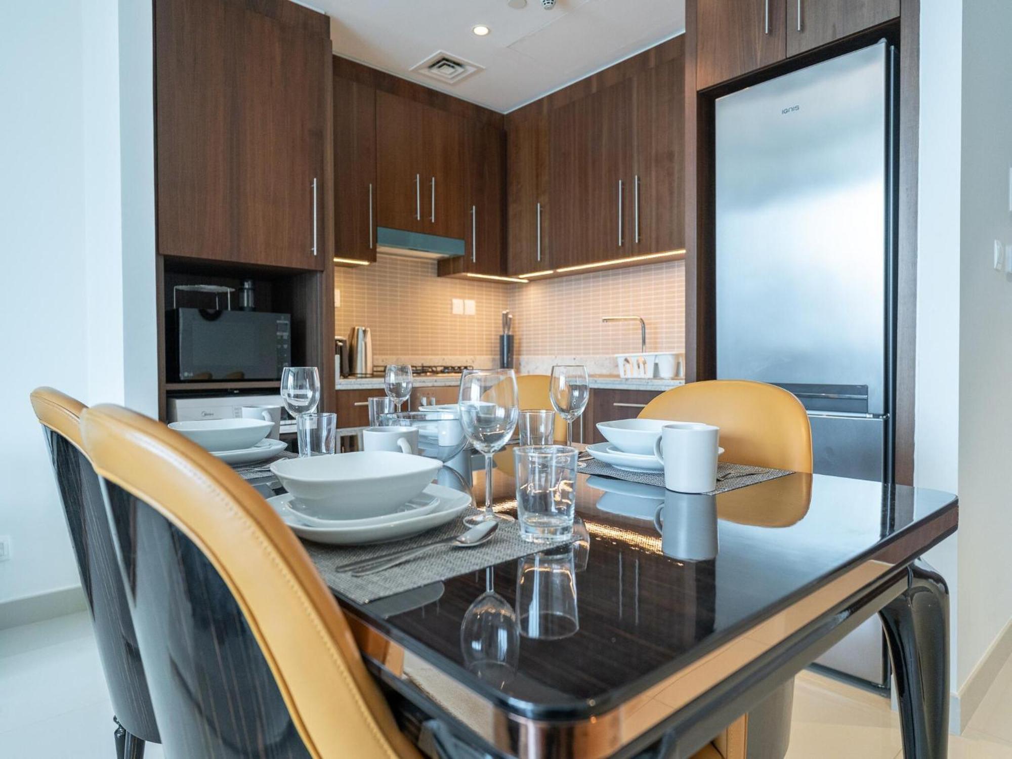 Luxurious Stylish Apartments Across Dubai Mall Burj Khalifa City Views Exteriör bild