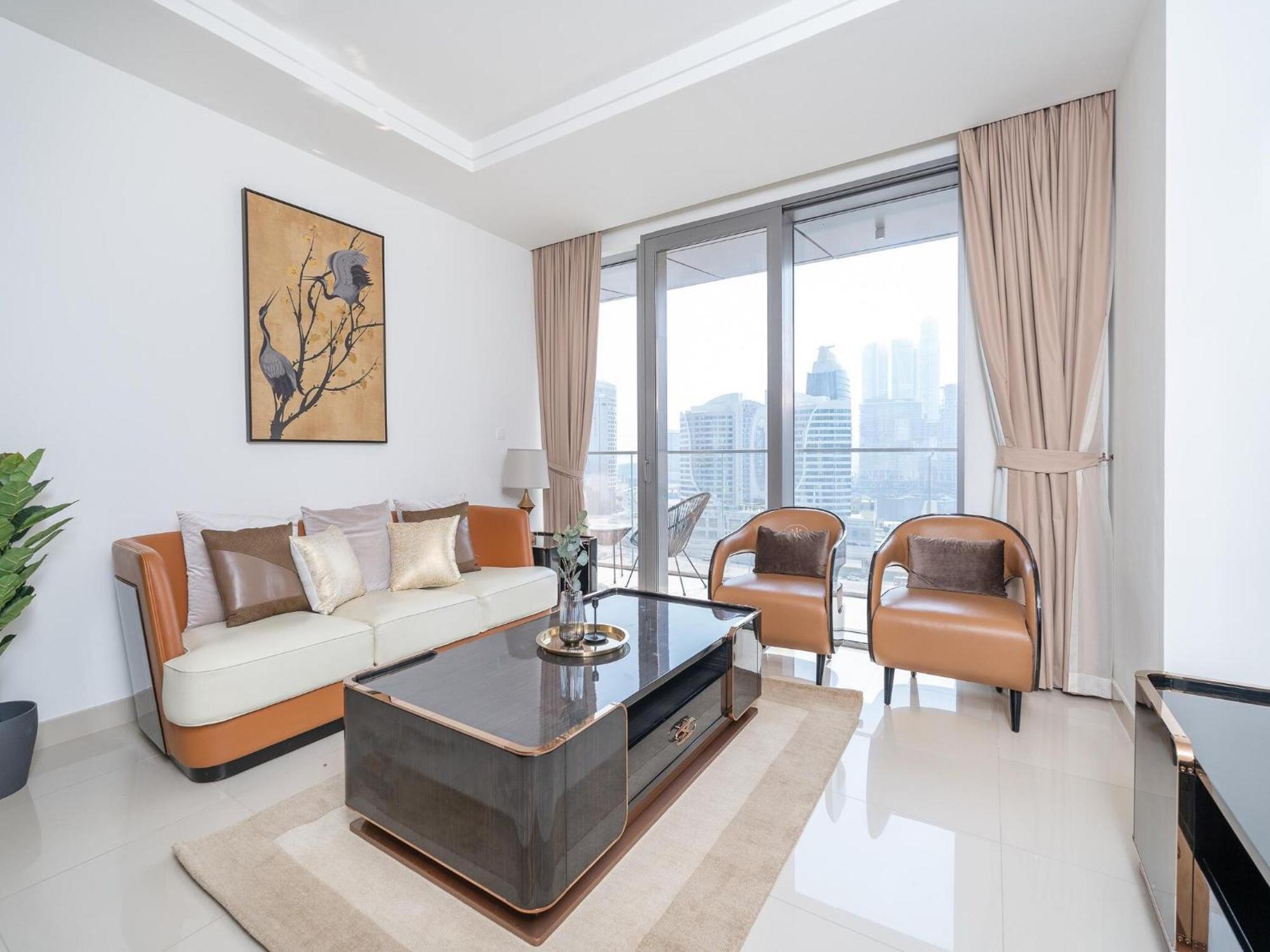 Luxurious Stylish Apartments Across Dubai Mall Burj Khalifa City Views Exteriör bild